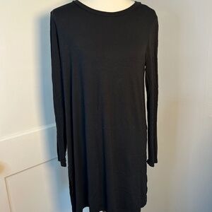 Eileen Fisher Long Sleeve Black Midi dress - Viscose - classic